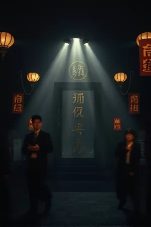 都市悬疑剧《雾中电台》雨夜直播间剧照